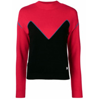 MSGM colour-block sweater - Vermelho