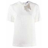 MSGM crystal trim T-shirt - Branco