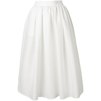 MSGM flared midi skirt - Branco