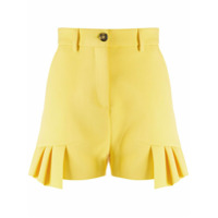 MSGM frill trim shorts - Amarelo