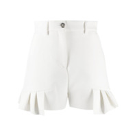 MSGM frill trim shorts - Branco