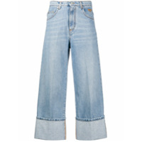 MSGM high-rise cropped jeans - Azul