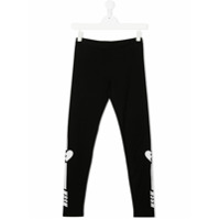 Msgm Kids Calça esportiva com logo - Preto
