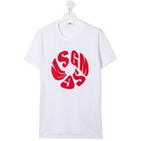 Msgm Kids Camiseta com logo - Branco