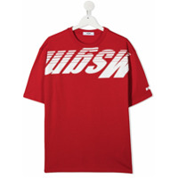 Msgm Kids Moletom com logo - Vermelho