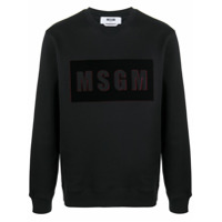 MSGM logo box sweatshirt - Preto