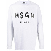MSGM logo sweatshirt - Cinza