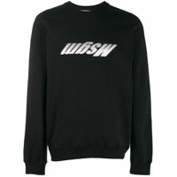 MSGM Moletom com estampa de logo - Preto