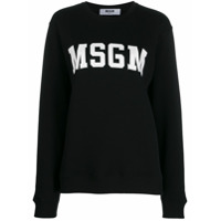 MSGM Moletom com estampa de logo - Preto