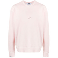 MSGM Moletom com estampa de logo - Rosa