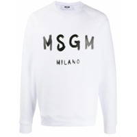 MSGM Moletom Milano com logo gráfico - Branco