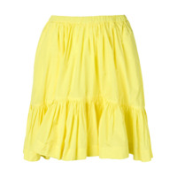 MSGM pleated skirt - Amarelo