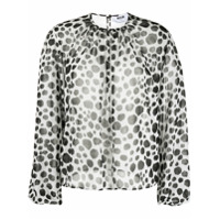 MSGM polka-dot longsleeved blouse - Branco