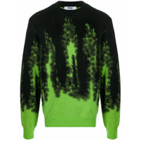MSGM Suéter com efeito tie-dye - Preto