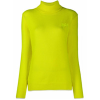 MSGM Suéter com logo bordado - Amarelo