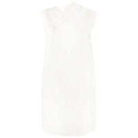 MSGM Vestido com babados na gola - Neutro