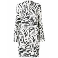 MSGM Vestido com estampa de zebra - Branco