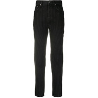 Mugler panelled slim-fit jeans - Preto