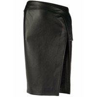 Mugler Saia com fenda lateral - Preto