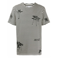 Myar Camiseta com logo e listras - Preto