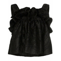 Nackiyé Blusa com babados - Preto