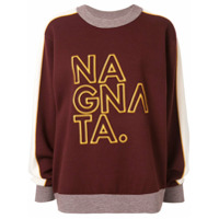 Nagnata Suéter com logo bordado - Vermelho