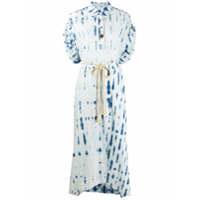 Nanushka Vestido midi com pregas - Azul