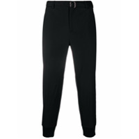 Neil Barrett Calça cropped com cinto - Preto