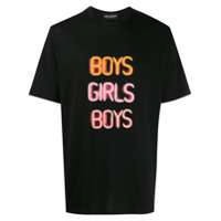 Neil Barrett Camiseta Boys Girls - Preto