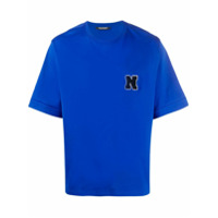 Neil Barrett Camiseta com logo - Azul
