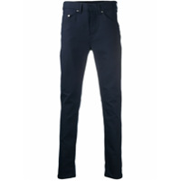 Neil Barrett logo-patch slim trousers - Azul