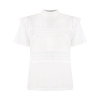 Nk T-shirt Bella com babados - Branco