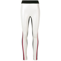 No Ka' Oi side stripe leggings - Branco