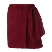 Nº21 asymmetric design skirt - Vermelho