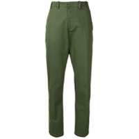 Nº21 Calça slim com contraste - Verde