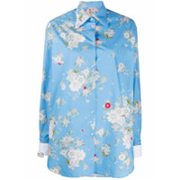 Nº21 Camisa com estampa floral - Azul