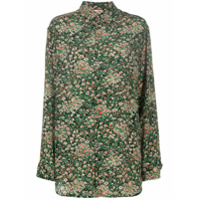 Nº21 Camisa com estampa floral - Verde