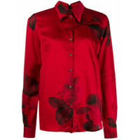 Nº21 Camisa com estampa floral - Vermelho