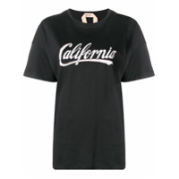 Nº21 Camiseta com estampa 'California' - Preto