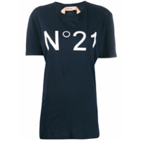 Nº21 Camiseta com estampa de logo - Azul