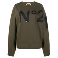 Nº21 logo cotton sweatshirt - Verde