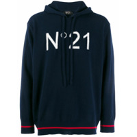 Nº21 logo knitted jumper - Azul