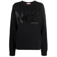 Nº21 logo-print sweatshirt - Preto