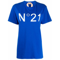 Nº21 logo-print T-shirt - Azul