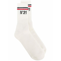 Nº21 Par de meias com logo - Branco
