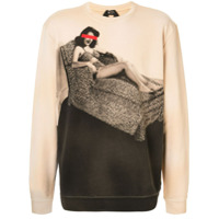 Nº21 pin-up girl print sweatshirt - Neutro