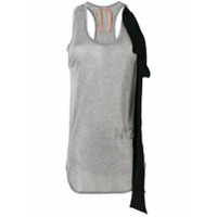 Nº21 Regata com detalhe de fita - Cinza