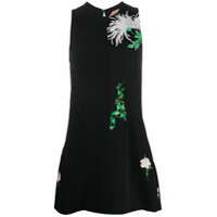 Nº21 sleeveless floral shift dress - Preto