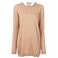 Nº21 Suéter com colarinho - Neutro