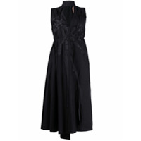 Nº21 Vestido com aplicação de laço - Preto